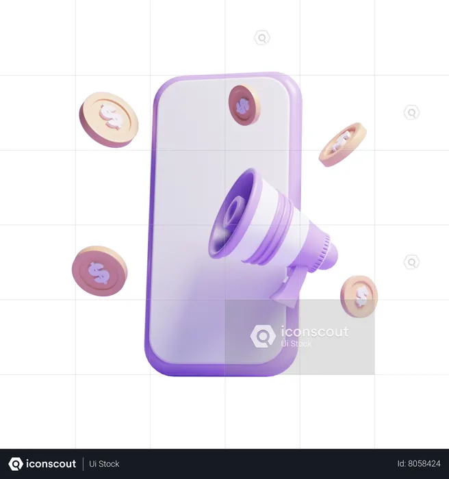 Marketing on-line  3D Icon