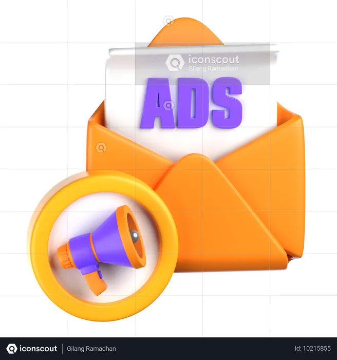 Publicité par e-mail  3D Icon