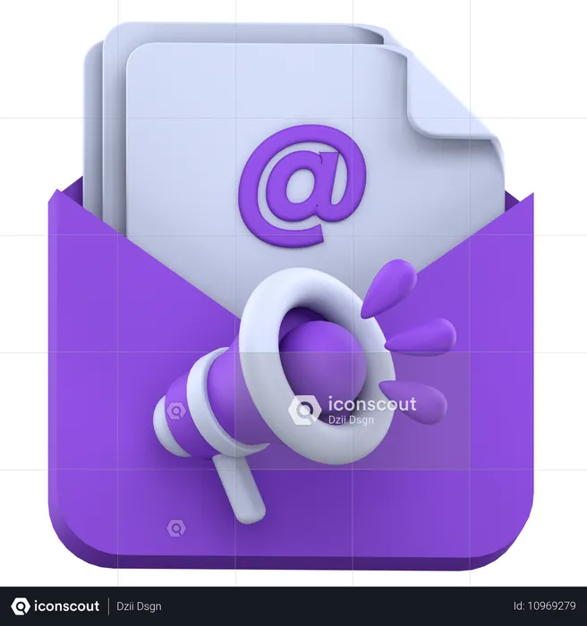 Marketing par courrier  3D Icon