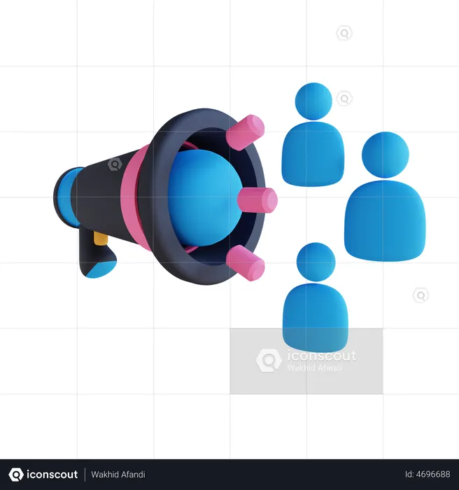 Marketing People  3D Icon
