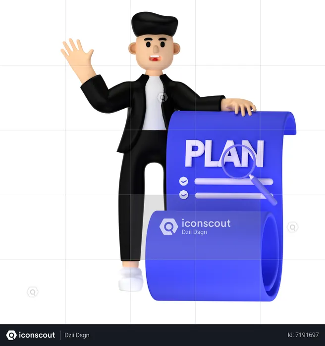 Marketing Plan  3D Illustration