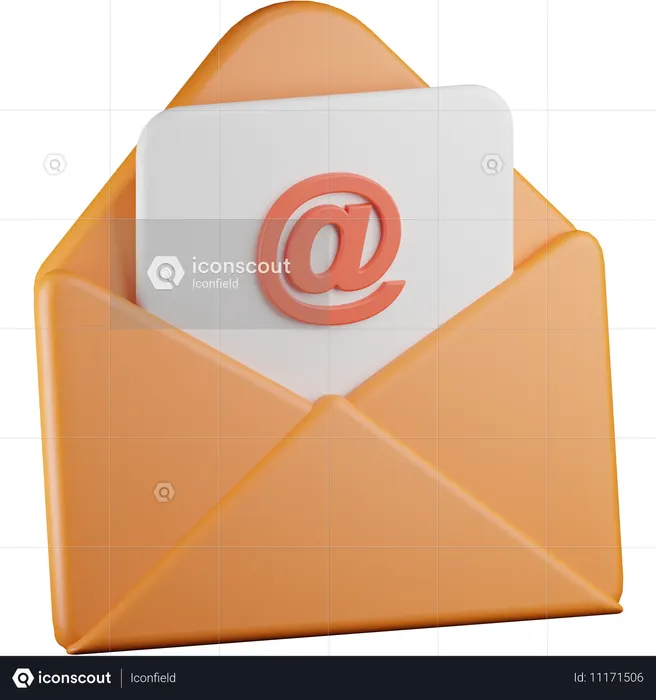 Comercialización por correo  3D Icon