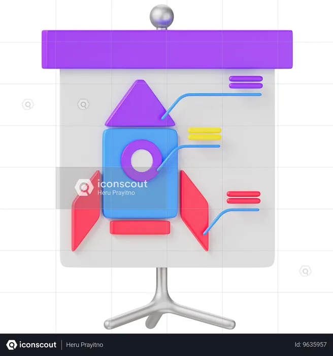 Marketing Presentation  3D Icon