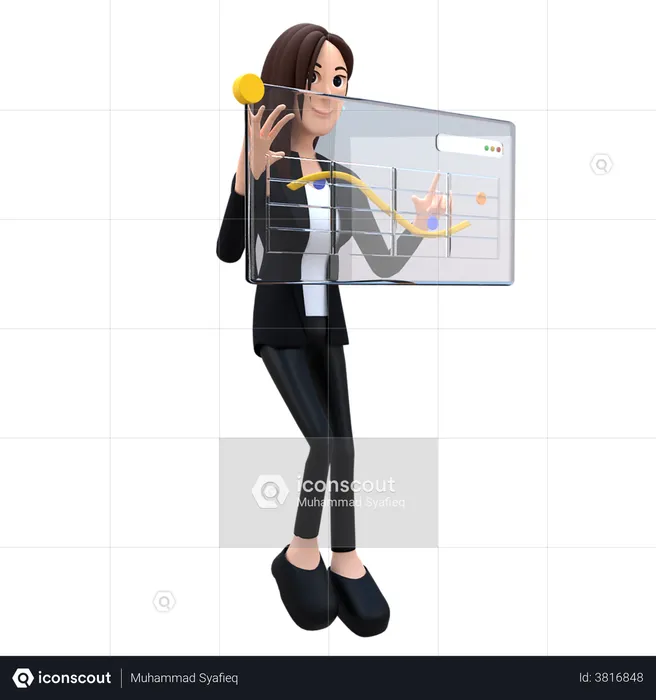 Marketing Presentation  3D Illustration