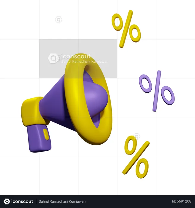 Marketing promotion  3D Icon