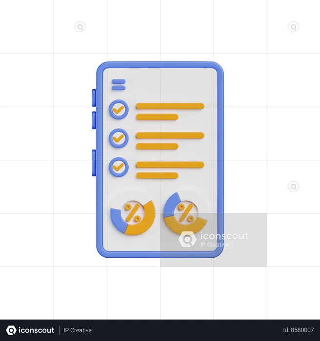 Marketing Report  3D Icon