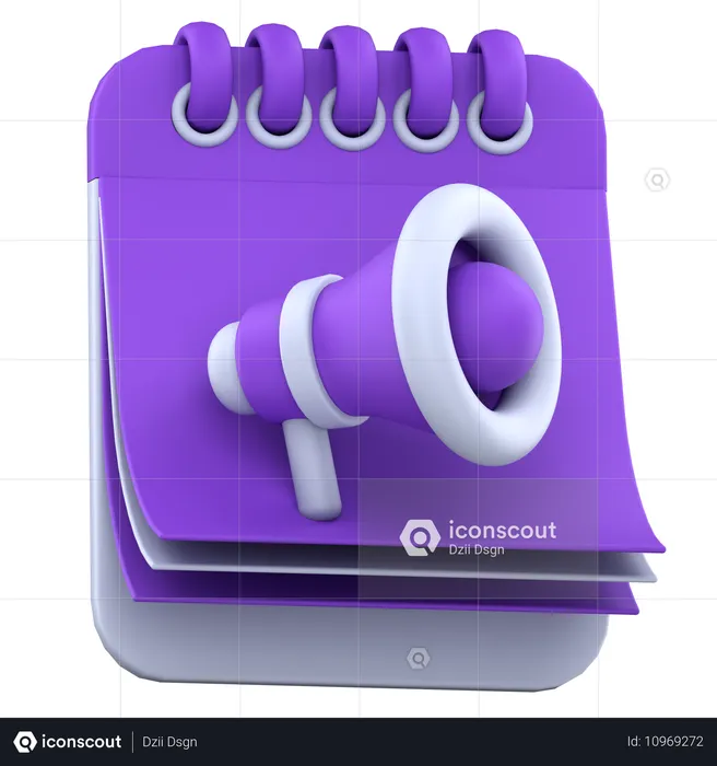 Marketing Schedule  3D Icon