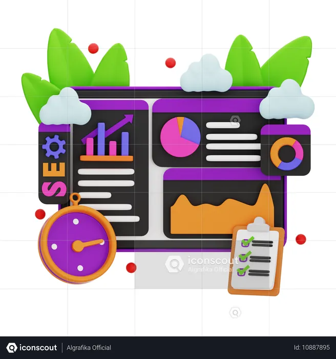 Marketing SEO  3D Icon