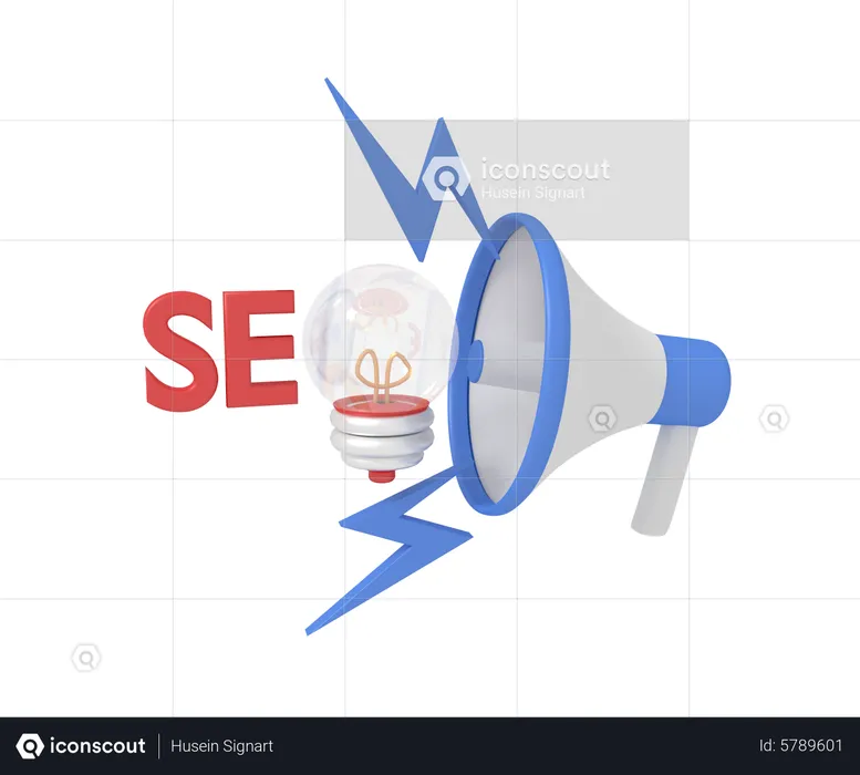 Marketing SEO idea  3D Icon