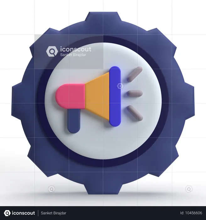 Marketing Setting  3D Icon