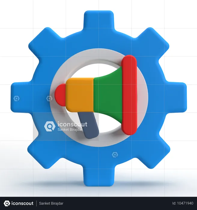 Marketing Setting  3D Icon