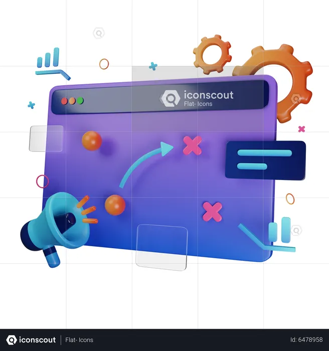 Marketing Strategy  3D Icon