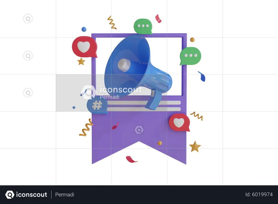 Marketing Tag  3D Icon