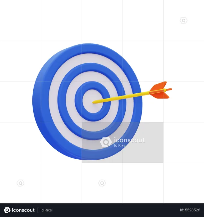 Marketing target  3D Icon