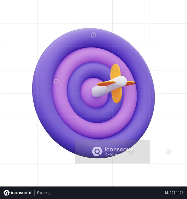 Marketing Target  3D Icon