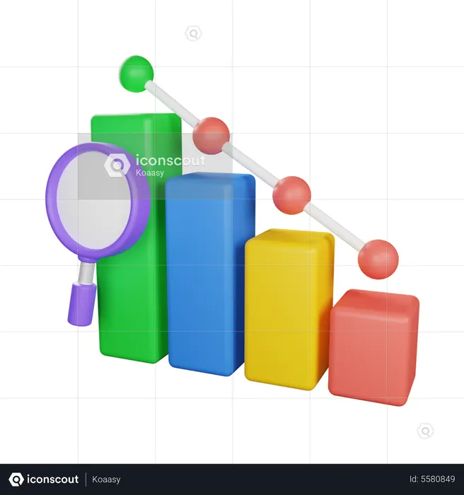 Marktcrashanalyse  3D Icon