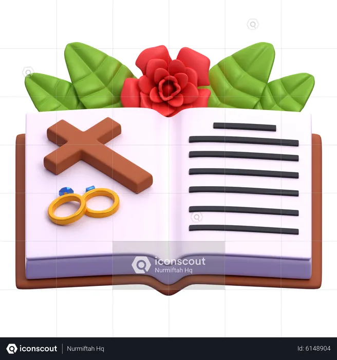 Marriage Contract  3D Icon