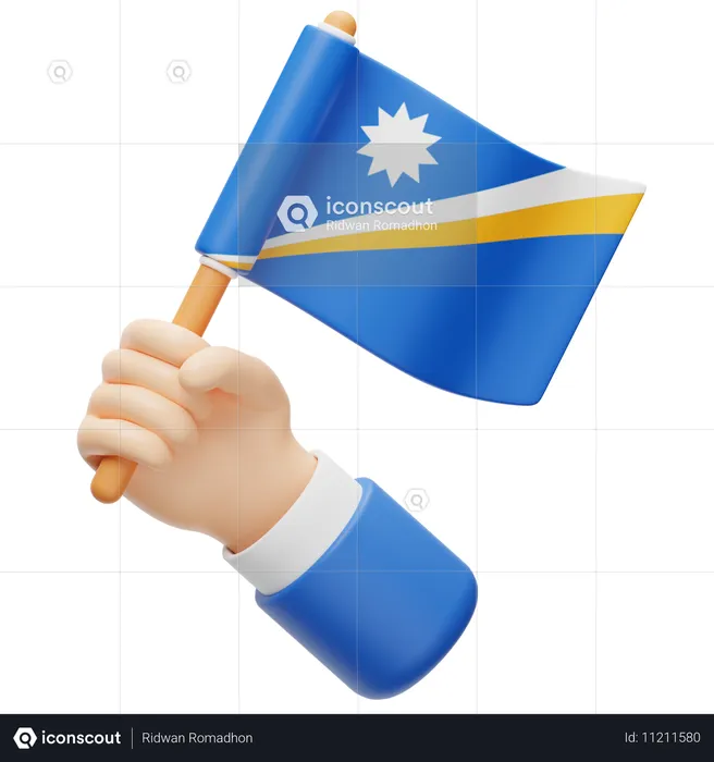 Marshall Island Flag Flag 3D Icon