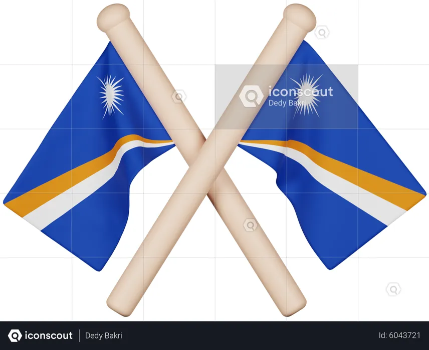 Marshall Islands Flag Flag 3D Icon