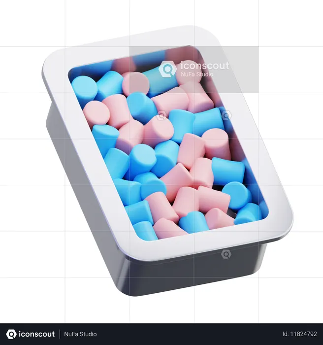 Marshmallow Topping  3D Icon