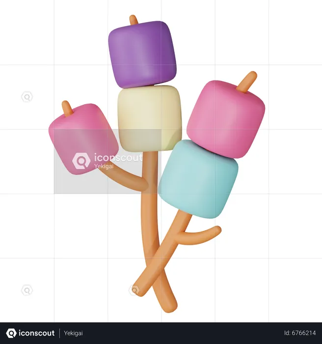 Marshmellow  3D Icon
