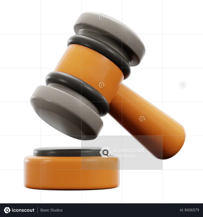 Martelo legal  3D Icon