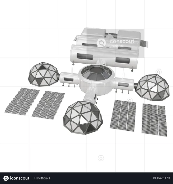 Martian Colony  3D Icon
