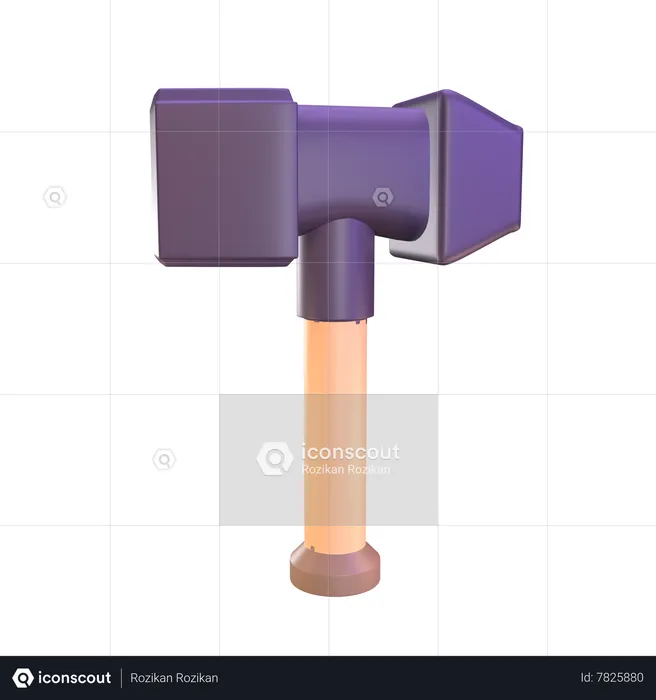 Martillo  3D Icon