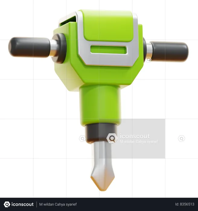 Martillo neumático  3D Icon