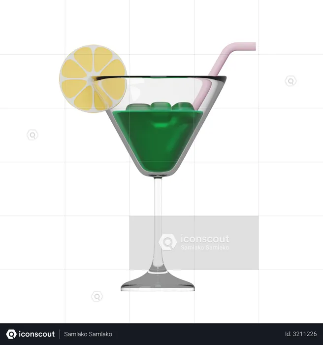 Martini  3D Illustration