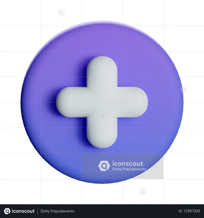 Más  3D Icon