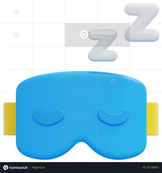Máscara de dormir  3D Icon