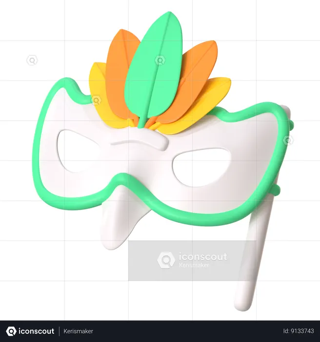 Máscara festiva  3D Icon