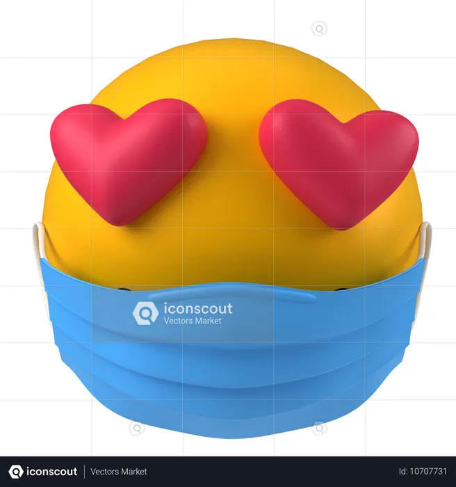 Emoticon de máscara  3D Icon