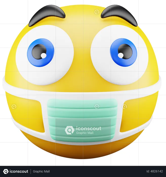 Emoji de mascarilla Emoji 3D Icon