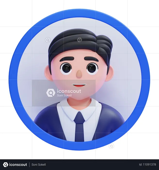 Masculino  3D Icon