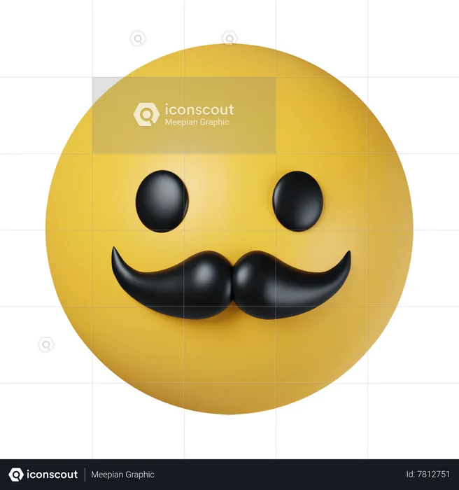 Macho Emoji 3D Icon