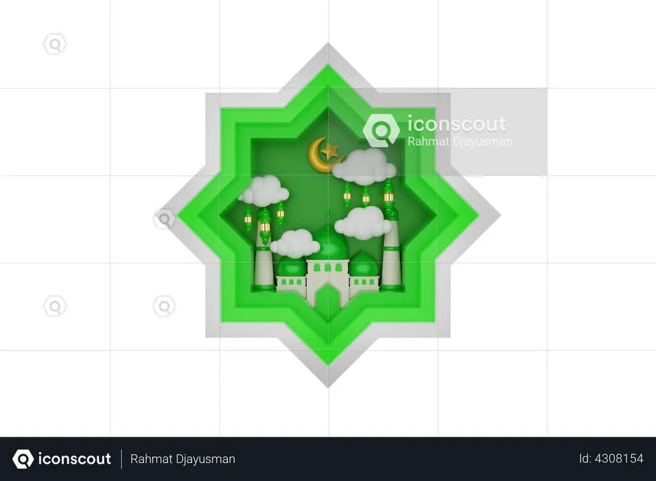 Masjid  3D Illustration