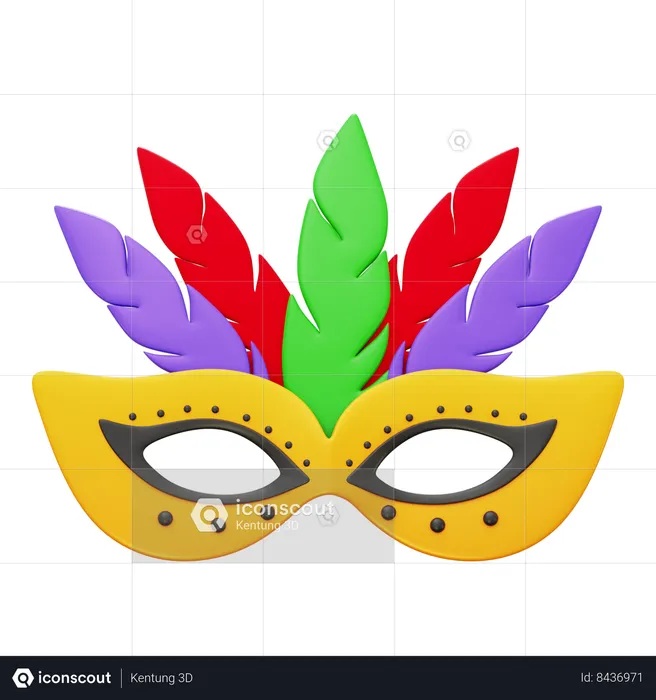 Masque de fête  3D Icon