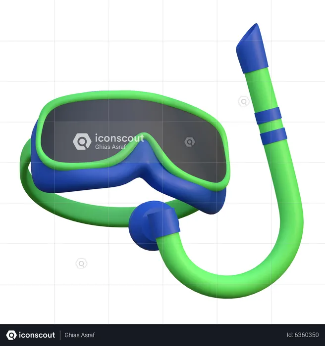 Masque de plongée  3D Icon