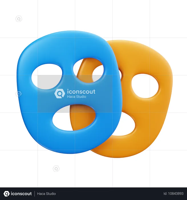 Masque facial  3D Icon