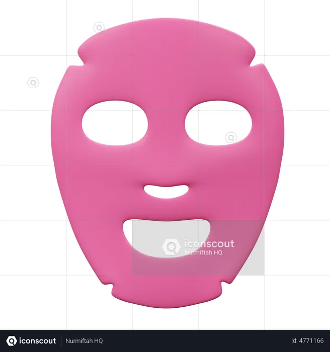 Masque facial  3D Illustration