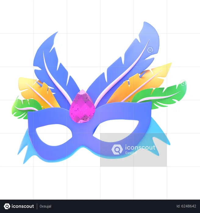 Masquerade Mask  3D Icon