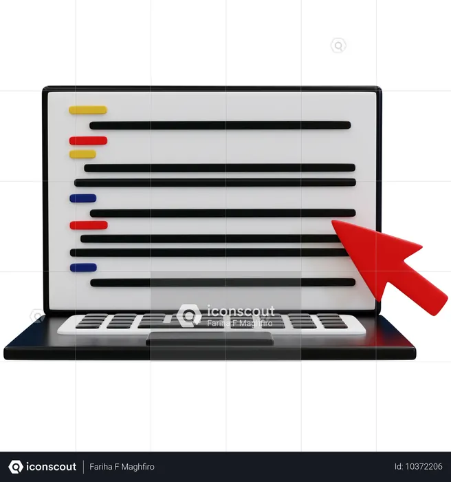 Mastering Coding Skills Online  3D Icon