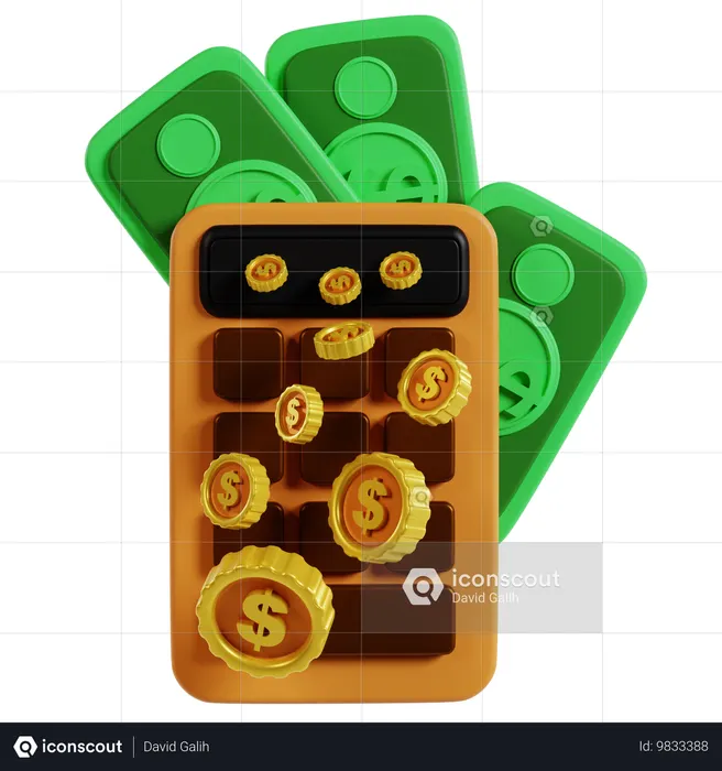 Mastering Financial Market Calculations  3D Icon