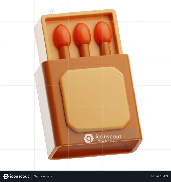 Match Box  3D Icon