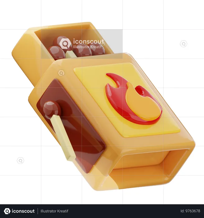 Match Box  3D Icon