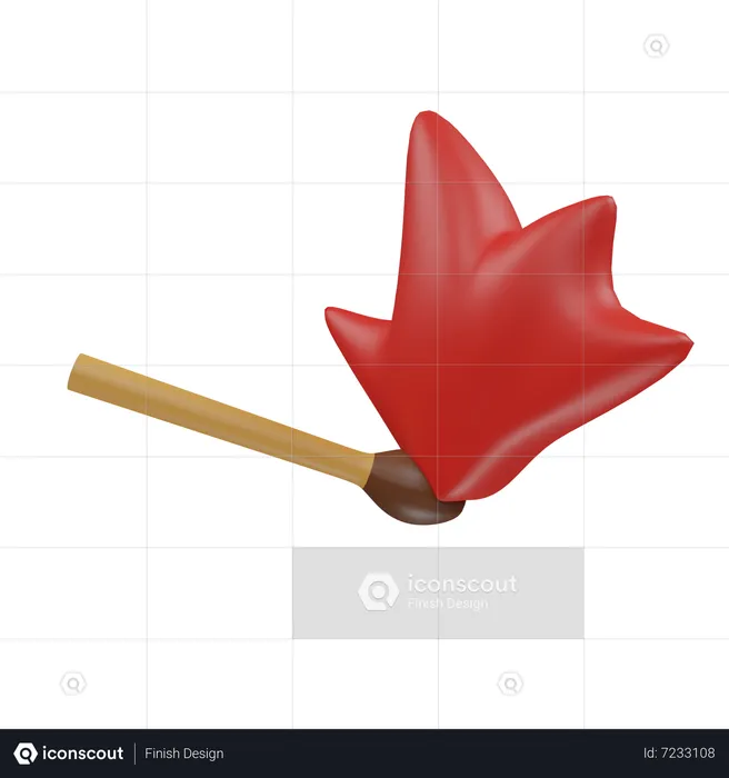 Match Stick  3D Icon