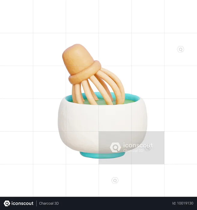 Matcha-Grüntee  3D Icon