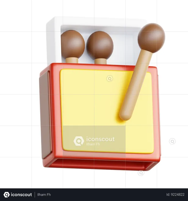 Matches  3D Icon